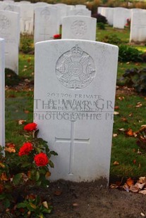 DADIZEELE NEW BRITISH CEMETERY - HALLIGAN, B