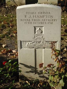 DADIZEELE NEW BRITISH CEMETERY - HAMPTON, F J