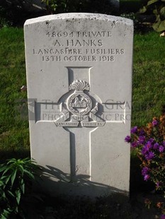 DADIZEELE NEW BRITISH CEMETERY - HANKS, A