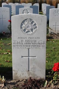 DADIZEELE NEW BRITISH CEMETERY - HIGSON, HENRY