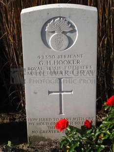 DADIZEELE NEW BRITISH CEMETERY - HOOKER, GEORGE HENRY