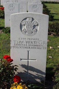 DADIZEELE NEW BRITISH CEMETERY - HYETT, ARTHUR CHARLES