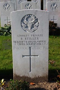 DADIZEELE NEW BRITISH CEMETERY - KEILLER, R