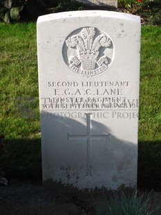 DADIZEELE NEW BRITISH CEMETERY - LANE, EDWARD GEORGE ARTHUR