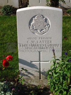 DADIZEELE NEW BRITISH CEMETERY - LATTER, C W