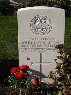 DADIZEELE NEW BRITISH CEMETERY - LEWIS, JOHN DAVID