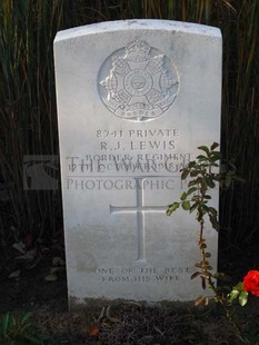 DADIZEELE NEW BRITISH CEMETERY - LEWIS, ROBERT JAMES