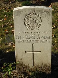 DADIZEELE NEW BRITISH CEMETERY - LOWE, F