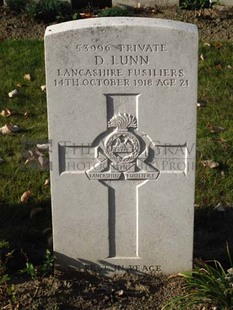 DADIZEELE NEW BRITISH CEMETERY - LUNN, D