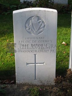 DADIZEELE NEW BRITISH CEMETERY - MacDONNELL, J. H. O'CONNELL De COURCY