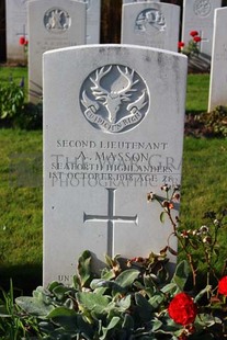 DADIZEELE NEW BRITISH CEMETERY - MASSON, ALEXANDER