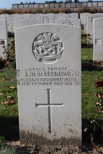 DADIZEELE NEW BRITISH CEMETERY - MATTHEWS, L H