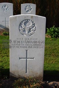 DADIZEELE NEW BRITISH CEMETERY - McBEATH, ALEXANDER