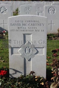 DADIZEELE NEW BRITISH CEMETERY - McCARTNEY, DAVID