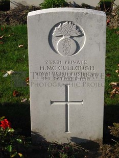 DADIZEELE NEW BRITISH CEMETERY - McCULLOUGH, HENRY