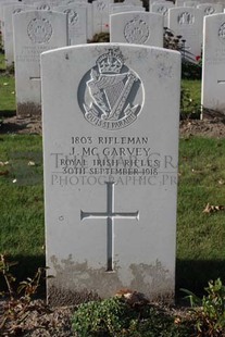 DADIZEELE NEW BRITISH CEMETERY - McGARVEY, J