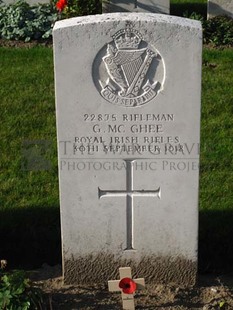 DADIZEELE NEW BRITISH CEMETERY - McGHEE, G