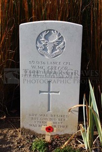 DADIZEELE NEW BRITISH CEMETERY - McGREGOR, W