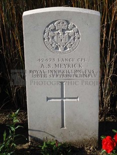 DADIZEELE NEW BRITISH CEMETERY - MEYRICK, A S