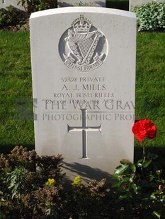 DADIZEELE NEW BRITISH CEMETERY - MILLS, ALFRED JOSEPH