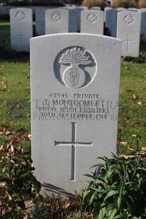 DADIZEELE NEW BRITISH CEMETERY - MONTGOMERY, T