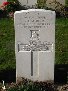 DADIZEELE NEW BRITISH CEMETERY - MORRIS, R L