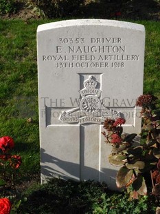 DADIZEELE NEW BRITISH CEMETERY - NAUGHTON, E