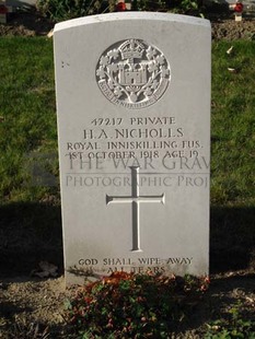 DADIZEELE NEW BRITISH CEMETERY - NICHOLLS, HAROLD ARTHUR