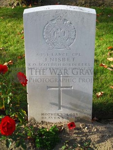 DADIZEELE NEW BRITISH CEMETERY - NISBET, JAMES