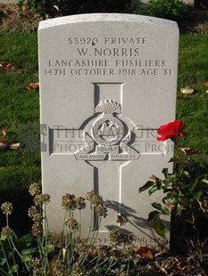 DADIZEELE NEW BRITISH CEMETERY - NORRIS, WILLIAM