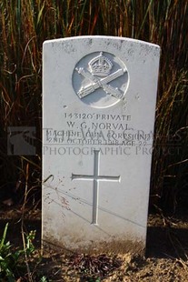 DADIZEELE NEW BRITISH CEMETERY - NORVAL, WILLIAM GOSFORTH