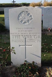 DADIZEELE NEW BRITISH CEMETERY - O'GRADY, J