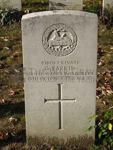 DADIZEELE NEW BRITISH CEMETERY - PARKIN, GEORGE