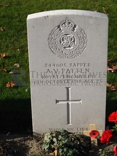 DADIZEELE NEW BRITISH CEMETERY - PATTEN, ALBERT VICTOR