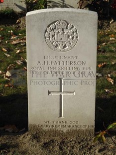 DADIZEELE NEW BRITISH CEMETERY - PATTERSON, ARTHUR HENRY