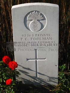 DADIZEELE NEW BRITISH CEMETERY - POOLMAN, PERCY CHARLES