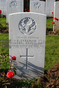 DADIZEELE NEW BRITISH CEMETERY - PRECIOUS, ROBERT