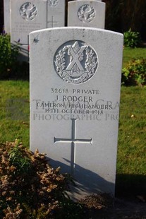 DADIZEELE NEW BRITISH CEMETERY - RODGER, J