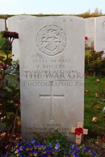 DADIZEELE NEW BRITISH CEMETERY - ROGERS, FRANK