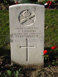 DADIZEELE NEW BRITISH CEMETERY - SANDERS, J