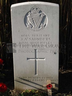 DADIZEELE NEW BRITISH CEMETERY - SAUNDERS, J A