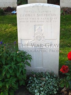 DADIZEELE NEW BRITISH CEMETERY - SHEPHERD, GEORGE