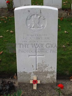 DADIZEELE NEW BRITISH CEMETERY - SINCLAIR, JOHN CAMPBELL ANDERSON