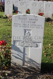 DADIZEELE NEW BRITISH CEMETERY - STEMP, THOMAS CHAMPION