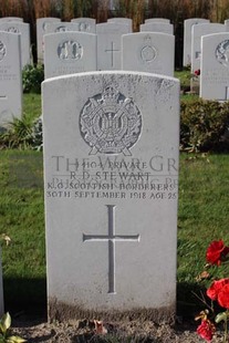 DADIZEELE NEW BRITISH CEMETERY - STEWART, ROBERT DAWSON