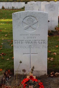 DADIZEELE NEW BRITISH CEMETERY - SURRY, LEONARD