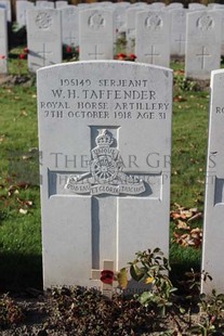 DADIZEELE NEW BRITISH CEMETERY - TAFFENDER, WILLIAM HENRY