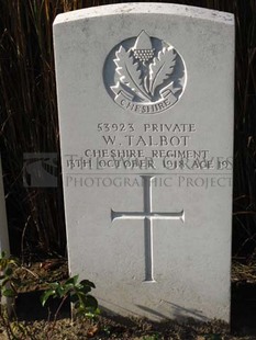 DADIZEELE NEW BRITISH CEMETERY - TALBOT, W