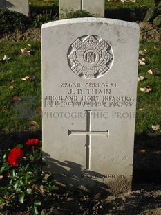 DADIZEELE NEW BRITISH CEMETERY - THAIN, JAMES DAVIDSON