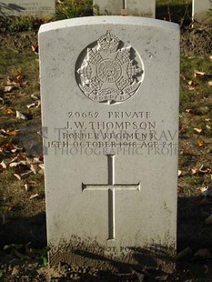 DADIZEELE NEW BRITISH CEMETERY - THOMPSON, JAMES WILLIAM